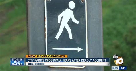 New Crosswalk At Deadly Intersection