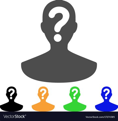 Unknown Person Icon Royalty Free Vector Image Vectorstock