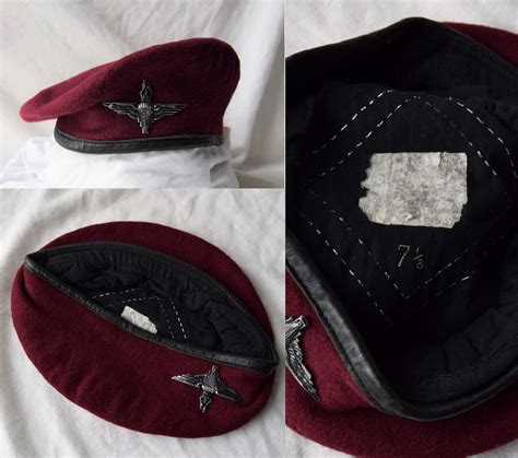 post war British Parachute regiment and Airborne forces maroon berets