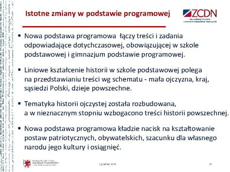 Warsztat Pracy Nauczyciela Historii Wdraanie Nowej Podstawy Programowej