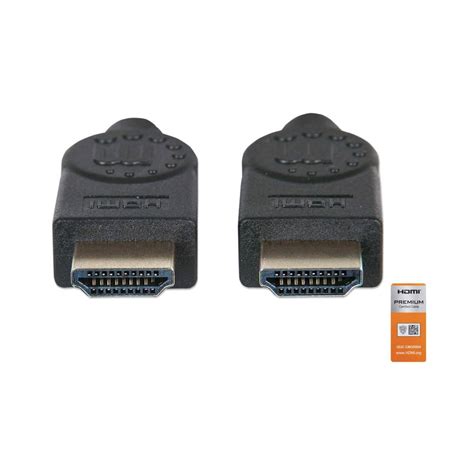 Manhattan Premium High Speed Hdmi Cable With Ethernet Hec Arc 3d 4k