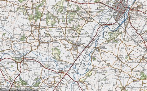 Historic Ordnance Survey Map of Barton-under-Needwood, 1921