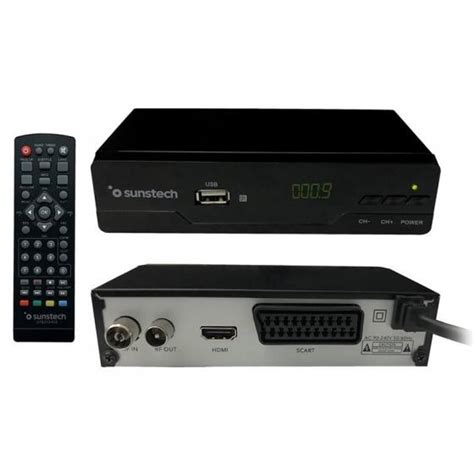 RECEPTOR TDT SOBREMESA SUNSTECH DTB210HD2 DVB T2 AUTOBUSQUEDA