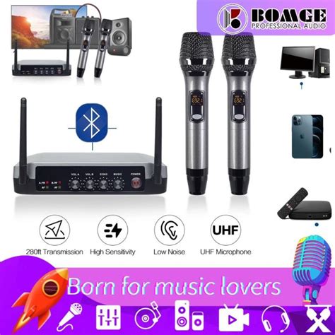 Bomge Wireless Microphone Mic For Smart Tv Karaoke With Optical＆coaxial