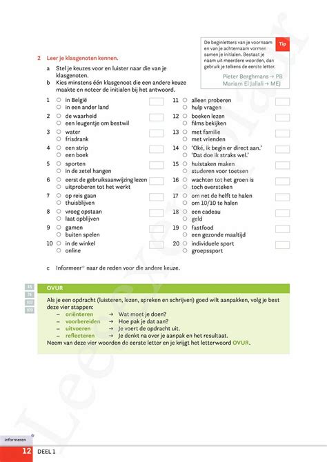 Campus Nederlands 1 Leerwerkboek Basis Editie 2024 Incl Pelckmans