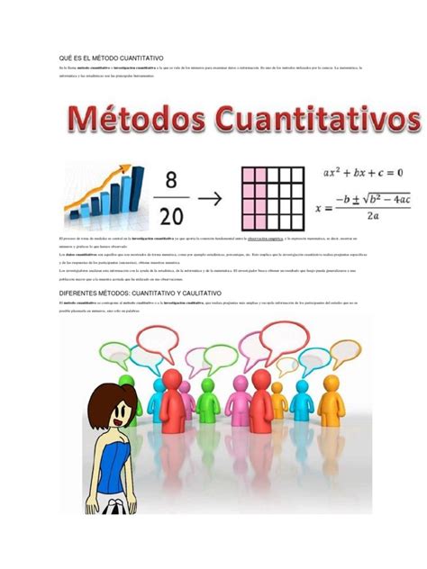 Qué Es El Método Cuantitativo Investigación Cualitativa Estadísticas