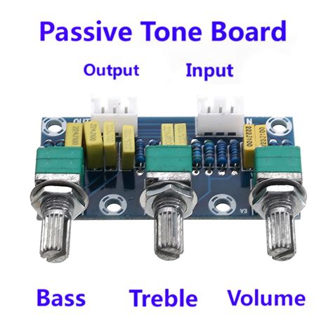 HIFI Amplifier Passive Tone Board Bass Treble Volume Control Preamp