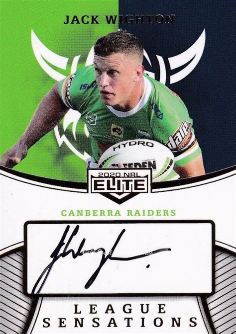 Nrl Elite League Sensations Signature Team Lst Jack Wighton