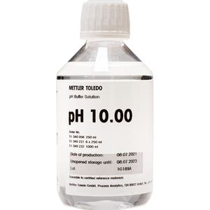 Technical Buffer pH 10 00 250ml ภาพรวม METTLER TOLEDO