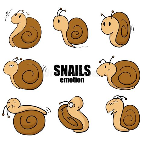 Snails Cartoon Stock Vector Illustration Of Painting