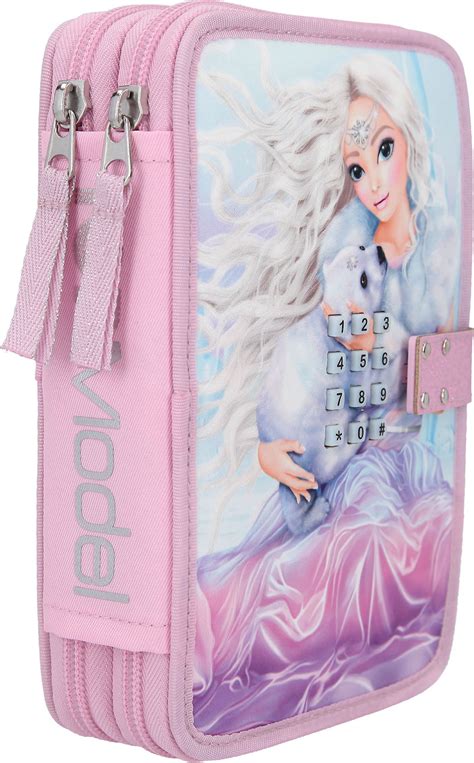 TOPModel Trousse Avec Code Et Deux Rayon Avec Crayons ICEWORLD 11989