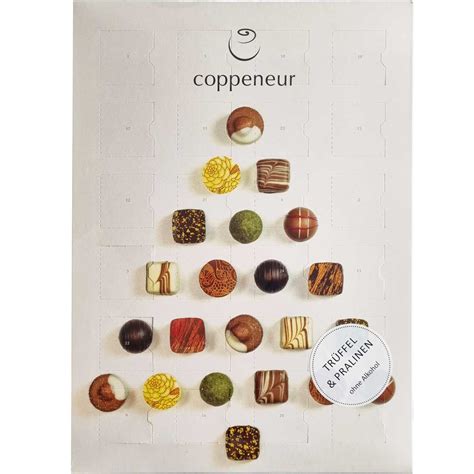 Coppeneur Adventskalender Truffes Pralin S Ohne Alkohol