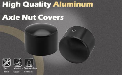 Amazon Pbymt Black Front Axle Nut Covers Caps Compatible For