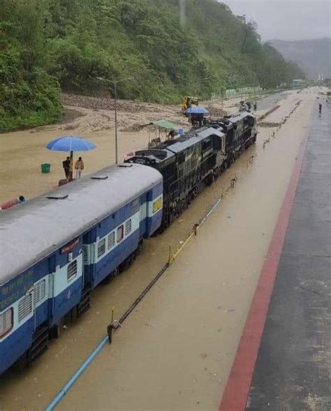 Assam Rains Rail Link Remain Suspended Affects Essential Items