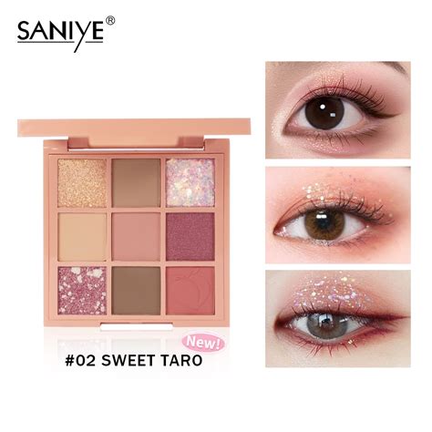 Jual Saniye Bpom Warna Eyeshadow Palette Nude Glitter Powder