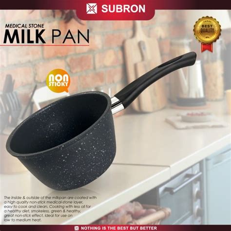 SUBRON Promo Panci Susu Milk Pot Medical Stone Anti Lengket Non Stickty