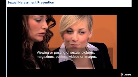 A Look At The Sexual Harassment Prevention Training Video Denver Employees Had To Watch