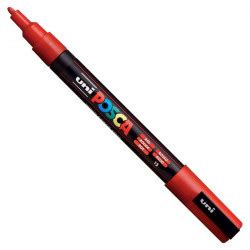 Uni Posca Paint Marker Pen Pc M Red