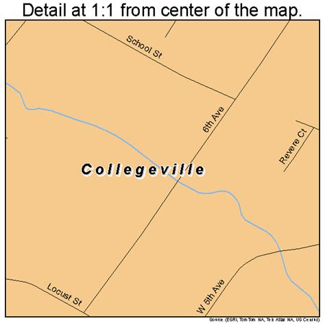 Collegeville Pennsylvania Street Map 4215192