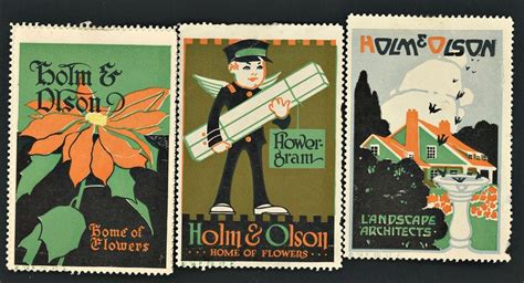 S Holm Olson Flowers Landscape Us Poster Stamps Stamps Ebay