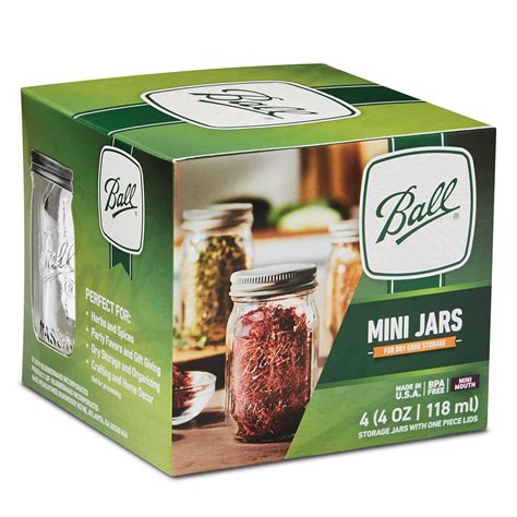 Ball 4 Oz Mini Jars 4 Count Walmart Inventory Checker Brickseek