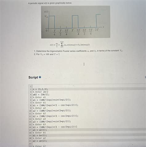 Solved A Periodic Signal X T Is Given Graphically Chegg