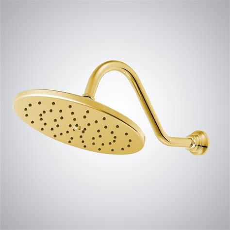 Browse Fontana Polished Gold Round Rainfall Showerhead Fontanashowers