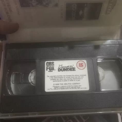 Crocodile Dundee Paul Hogan Cbs Fox All Time Greats Pal Vhs Video £799