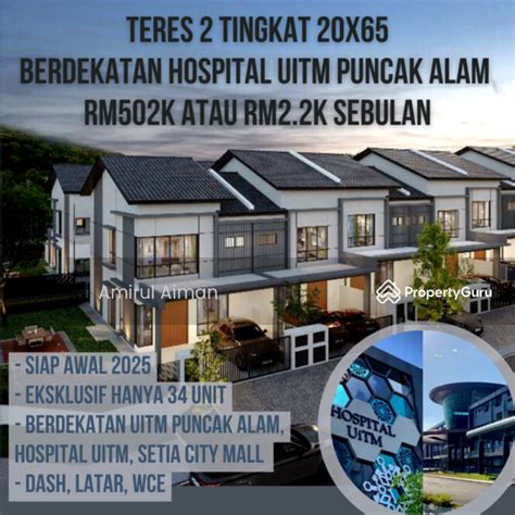 Projek Baru Rumah Teres 2 Tingkat Puncak Alam Berdekatan Uitm Puncak