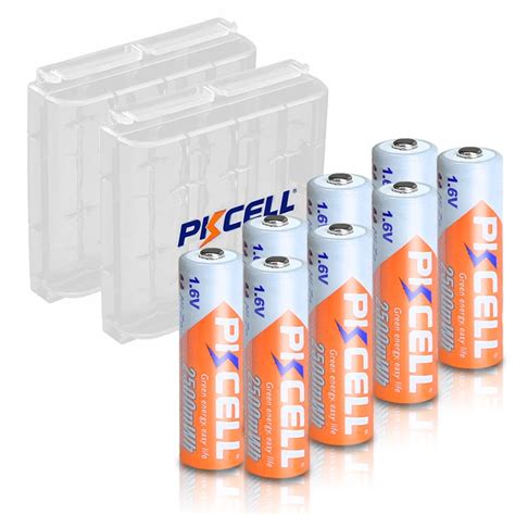 Pcs Pkcell Aa Mwh V Ni Zn Rechargeable Battery Aa Nizn