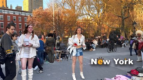 ⁴ᴷ NYC Spring Walk 2023 Lower Manhattan Walk Washington Square Park