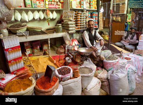 Bazaar In Downtown Kabul Afghanistan Stock Photo Alamy