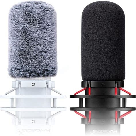 Quadcast Mic Windscreen Foam Cover Compatible With Hyperx Quadcast Mic Pop Filter With Furry