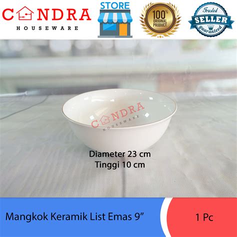 Mangkok Keramik Jumbo 9 Inch Lazada Indonesia