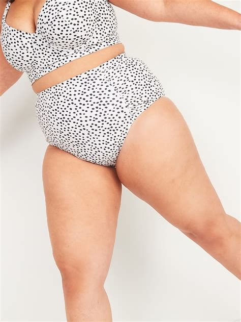 High Waisted Secret Smooth Plus Size Swim Bottoms Old Navy