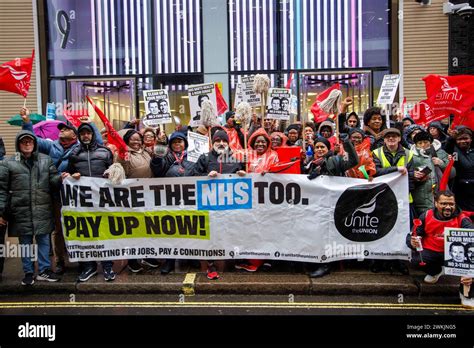 London UK 21st Feb 2024 Low Paid Facilities Staff From Across