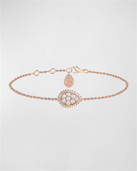 Boucheron Rose Gold Serpent Boheme Motif Diamond Bracelet Neiman Marcus