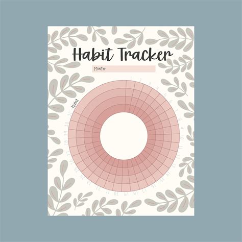 monthly habit tracker printable monthly habit tracker journal