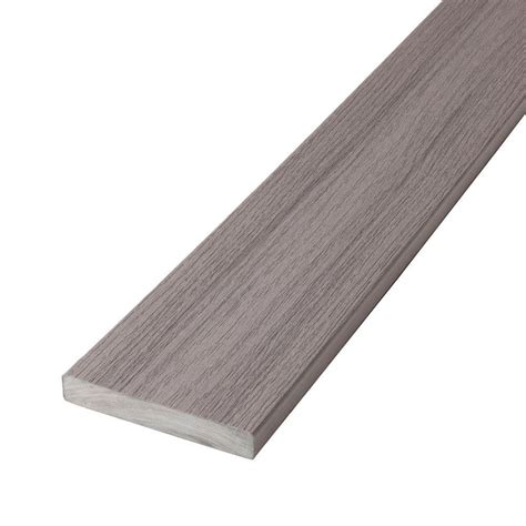 Deckorators 12 Ft Pioneer Composite Capped Solid Decking Board Lakeview Grey 1 In