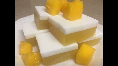 Easy Asian Mango Coconut Jello Recipe Youtube