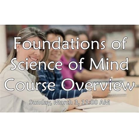 Foundations Of Science Of Mind Course Overview Center For Spiritual