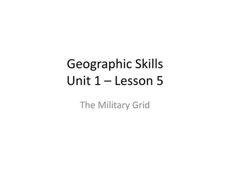 Ppt Geographic Skills Unit 1 Lesson 5 Powerpoint Presentation Free