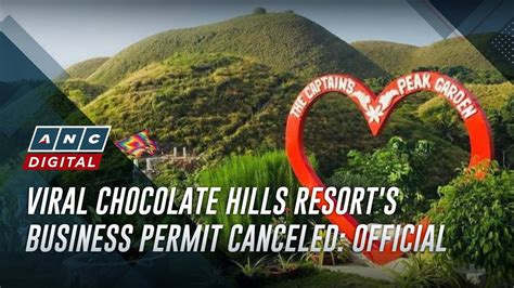 Viral Chocolate Hills Resorts Business Permit Canceled Official Youtube