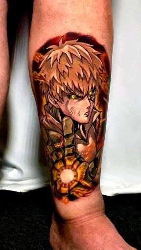 Genos From One Punchman Tattoo By Dave Vero Ink Video Slayer