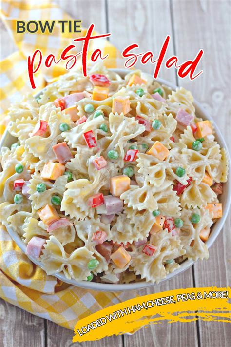 Creamy Bow Tie Pasta Salad Kitchen Fun With My Sons