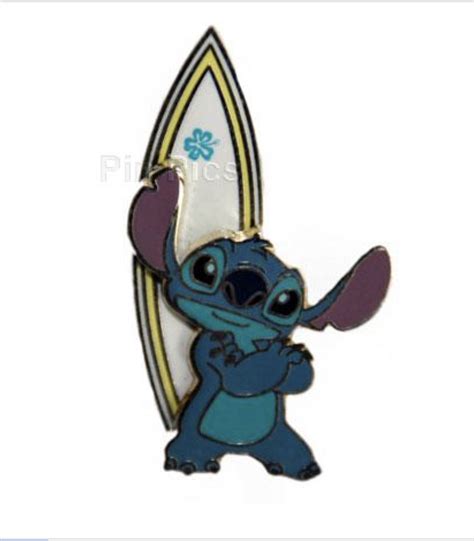 Stitch With Surfboard Lilo Stitch