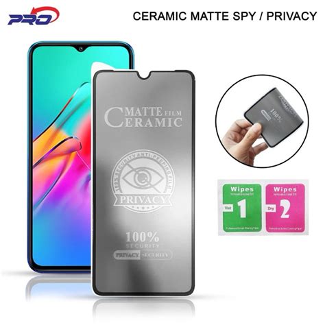 Jual ANTI GORES CERAMIC PRIVACY MATTE SPY INFINIX HOT 9 PLAY HOT 10