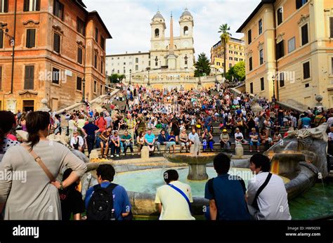 Spanish Steps And Square Of Spain Piazza Di Spagna Rome Lazio