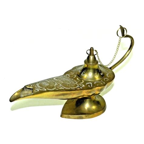 Vintage Brass Oil Lamp Incense Burner Ruby Lane