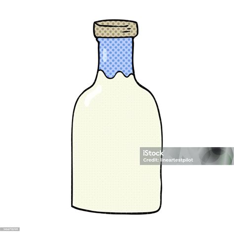 Freehand Drawn Cartoon Milk Bottle Stock Illustration Download Image Now Art Art Product